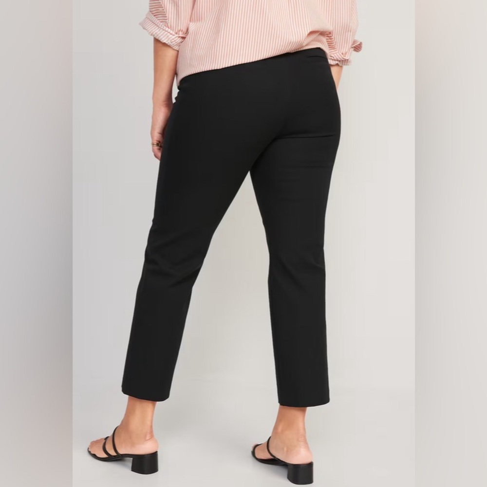Maternity Side-Panel Pixie Straight Ankle Pants - image 3